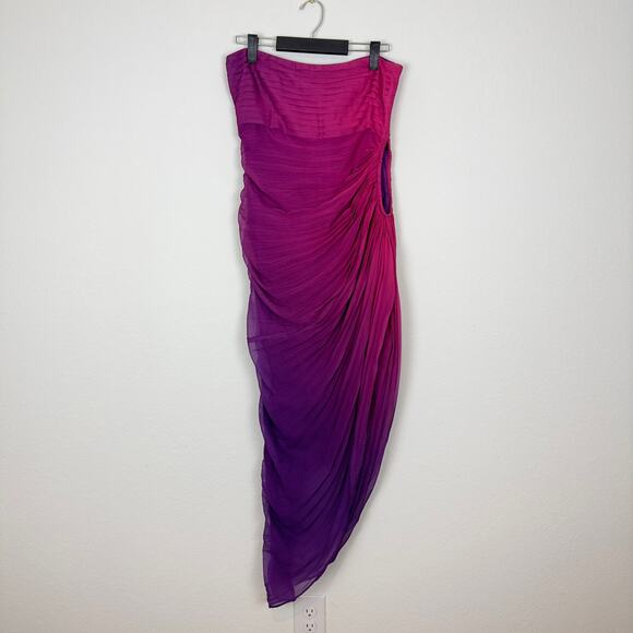 Rococo Sand Strapless Dress in Vibrant Purple - Picture 2 of 9